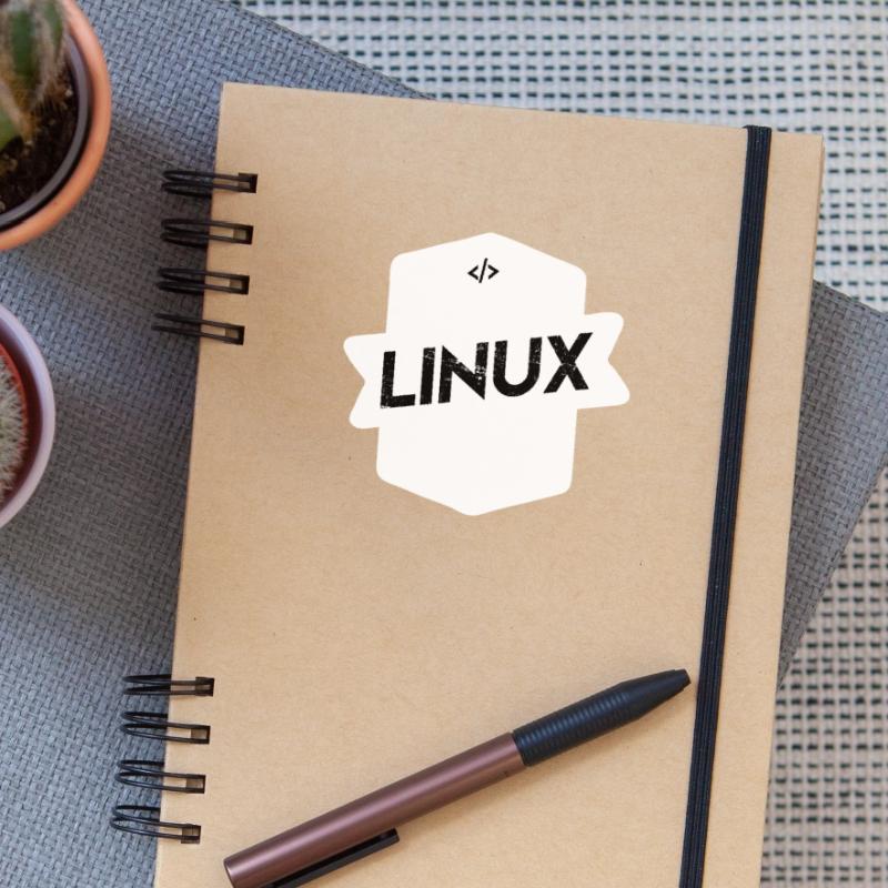 Programmeurs Linux cadeau open source Sticker taille S (10 x 10 cm)