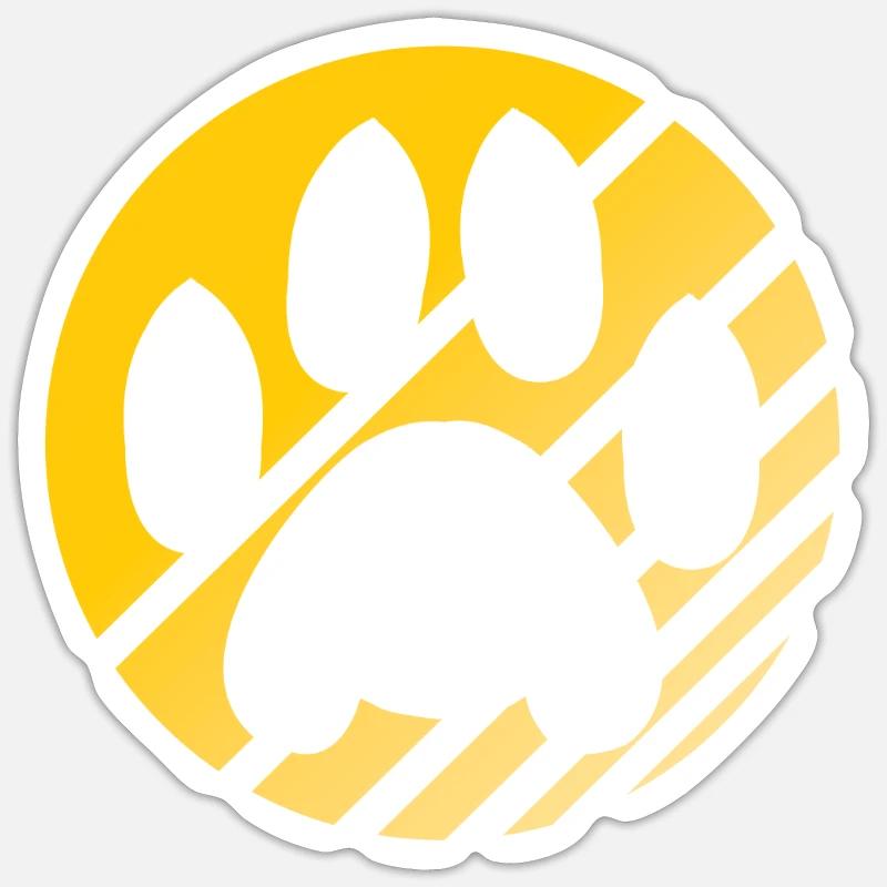 paw - Sticker size S (10 x 10 cm) - white matte