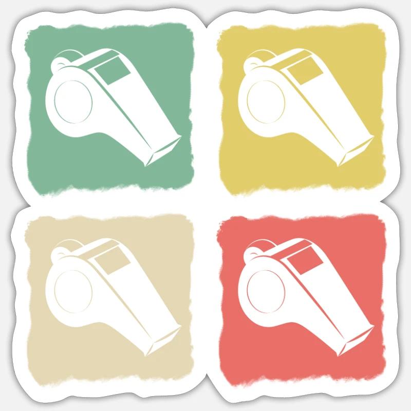 referee - Sticker size S (10 x 10 cm) - white matte
