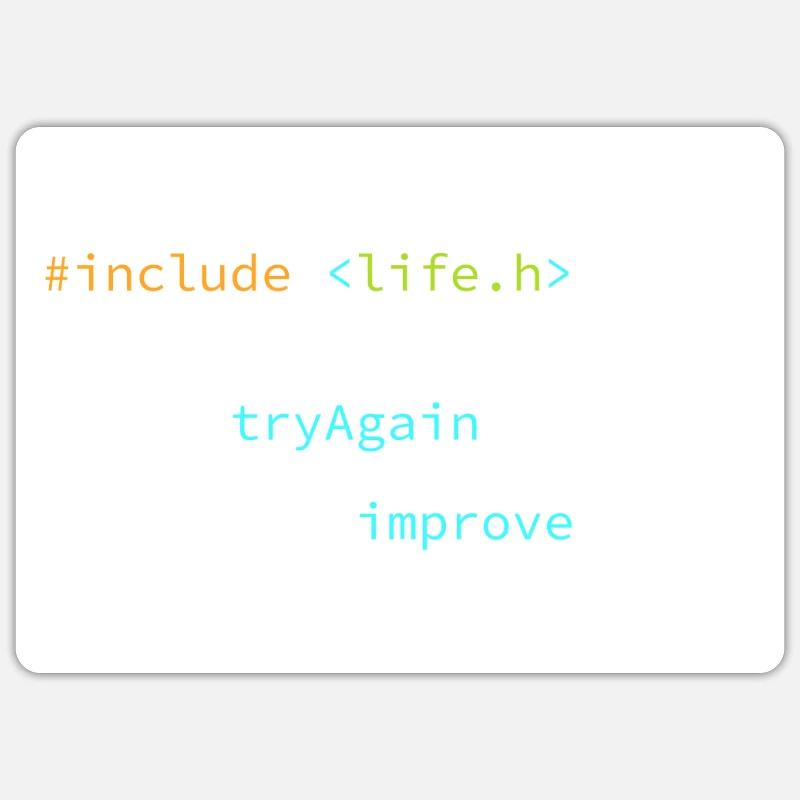 Developer Programmer Success Code Coder - Sticker size S (10 x 10 cm) - white matte
