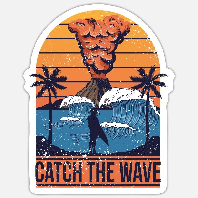 Vulkan Sticker Größe S (10 x 10 cm)