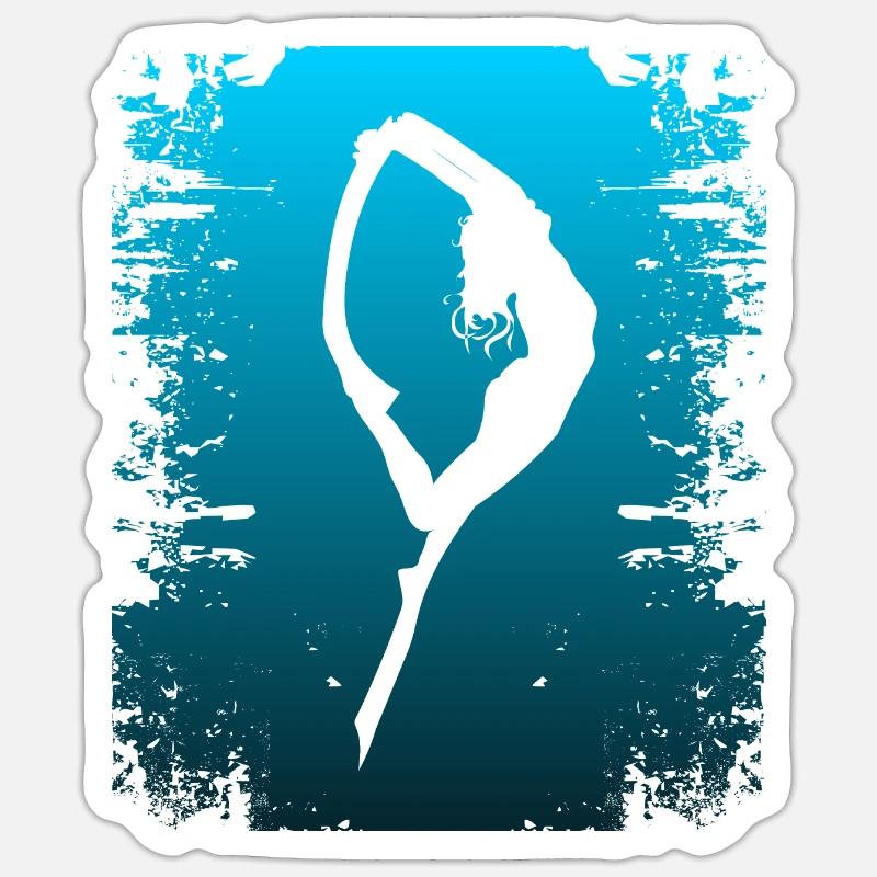 Plongeur plongeur plongée d’apnée - Sticker taille S (10 x 10 cm) - blanc mat