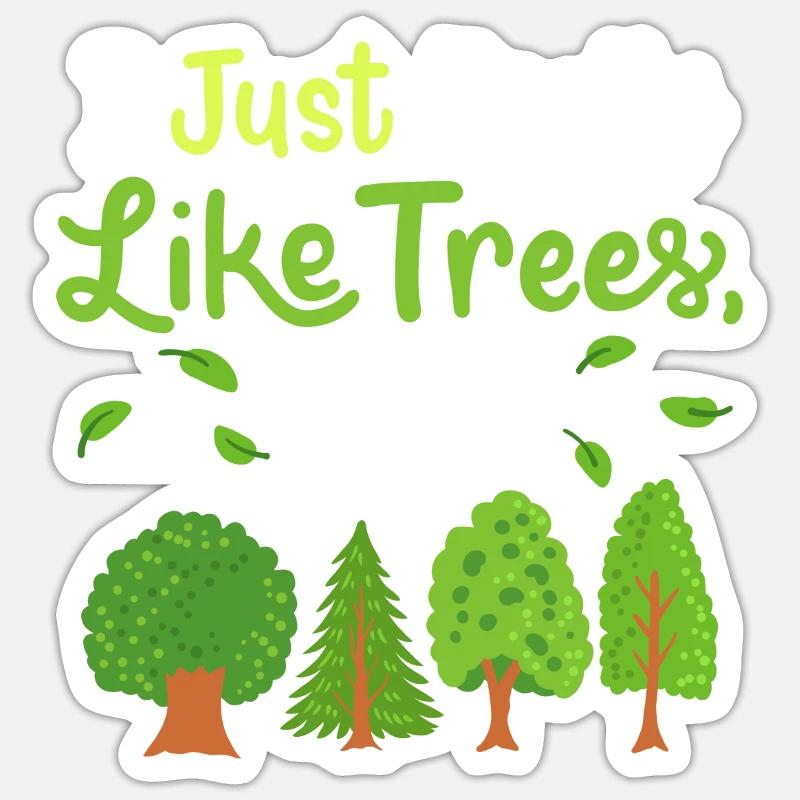 Trees Forest Sticker size S (10 x 10 cm)