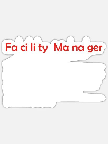 Hausmeister Spruch Hausmeister Geschenk Bedeutung - Sticker Größe S (10 x 10 cm) - Mattweiß