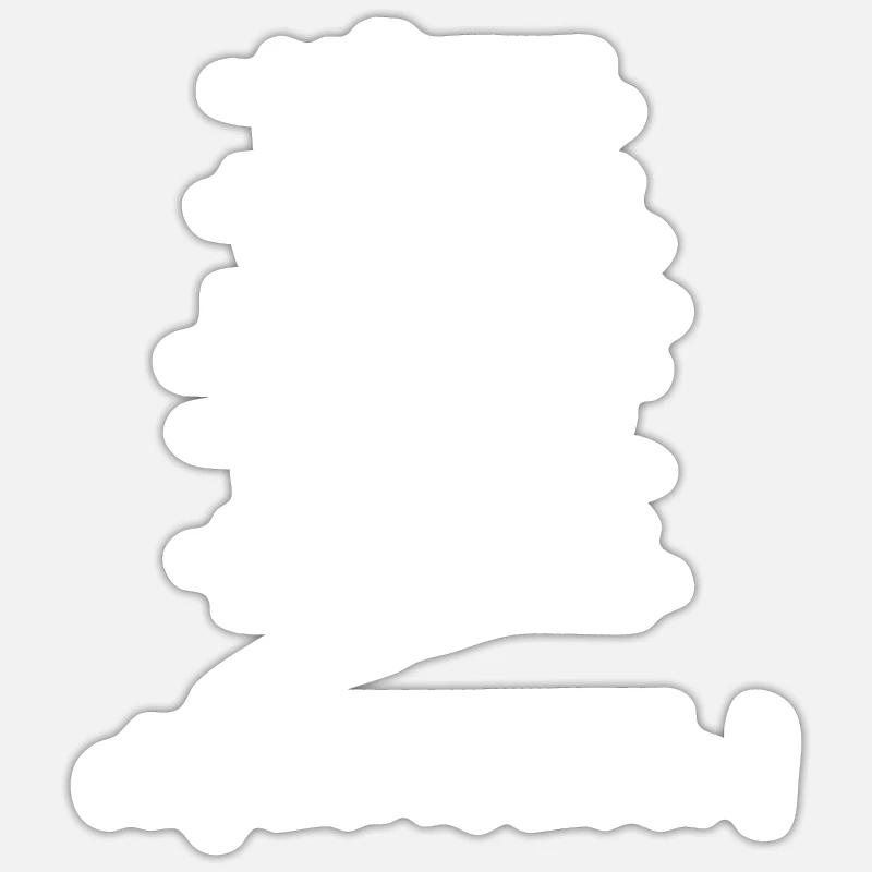 Einfach machen - Sticker Größe S (10 x 10 cm) - Mattweiß
