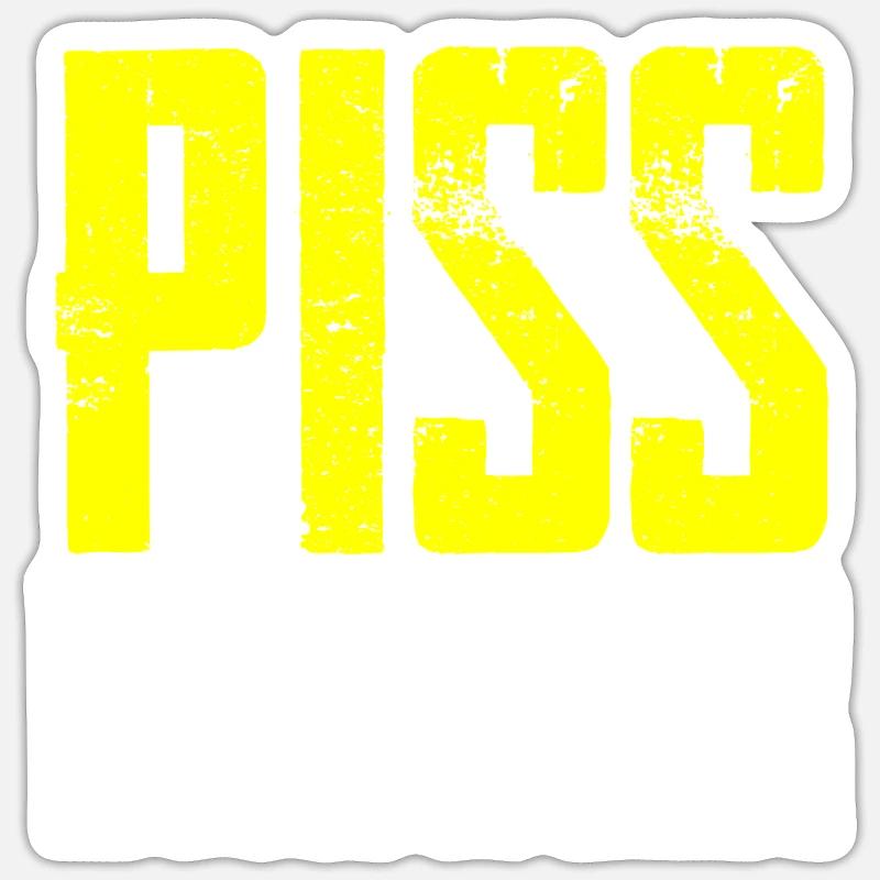 Piss Drinker 4 - Sticker size S (10 x 10 cm) - white matte