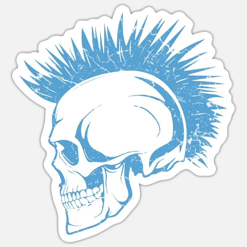 Skull Punks Punk Sticker size S (10 x 10 cm)