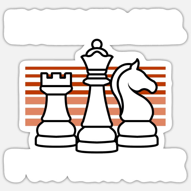 CHESS PLAYER CHESSBOARD CHESS GAME BOARD GAME GIFT Sticker taille S (10 x 10 cm)