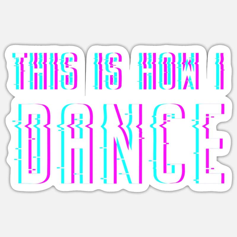 Raver - Sticker Größe S (10 x 10 cm) - Mattweiß