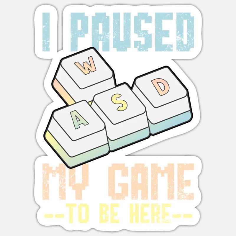 PC Games Player Computer Keyboard Sticker size S (10 x 10 cm)