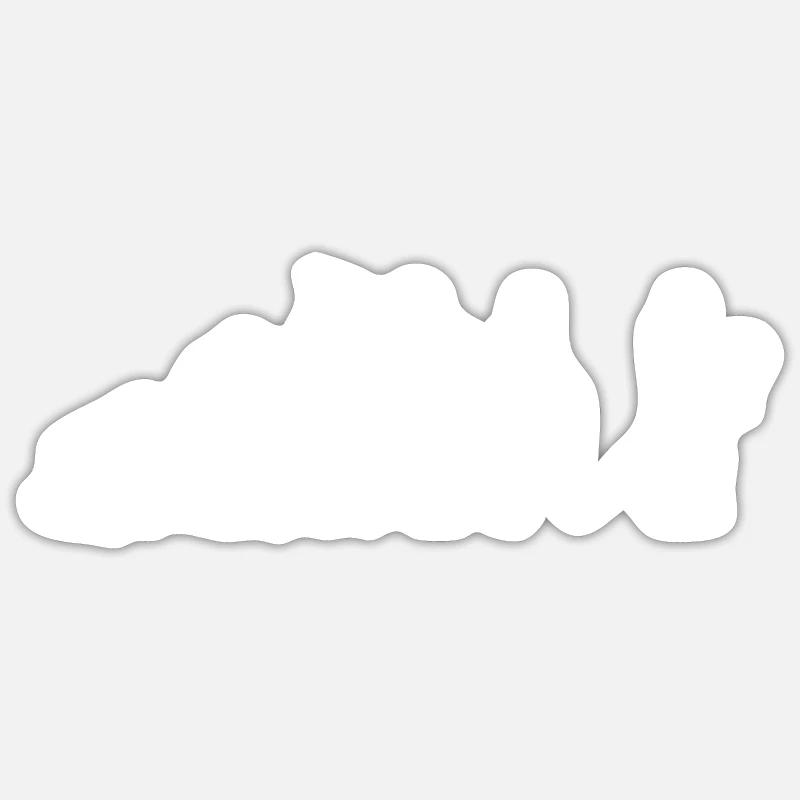 Snowboarder Evolution Snowboard Sticker Größe S (10 x 10 cm)