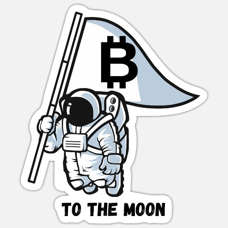 Bitcoin - Sticker size S (10 x 10 cm) - white matte