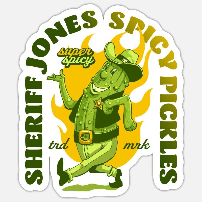 Cornichons Sticker taille S (10 x 10 cm)