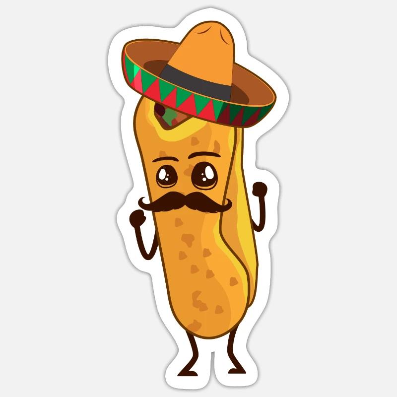 burrito - Sticker size S (10 x 10 cm) - white matte