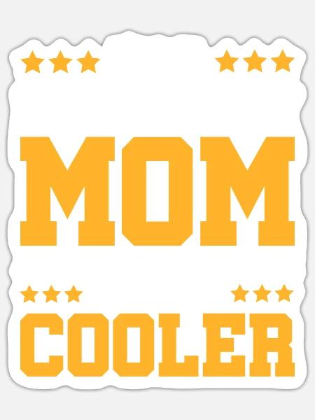 mama mom feldhockey - Sticker Größe S (10 x 10 cm) - Mattweiß