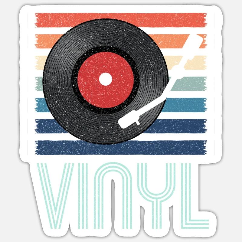 record player Sticker size S (10 x 10 cm)