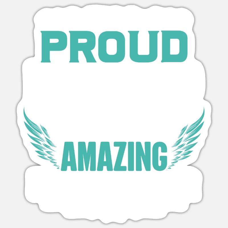 Ich Bin Ein Stolzer Bonus-Vater Eines Freaking Sticker Größe S (10 x 10 cm)