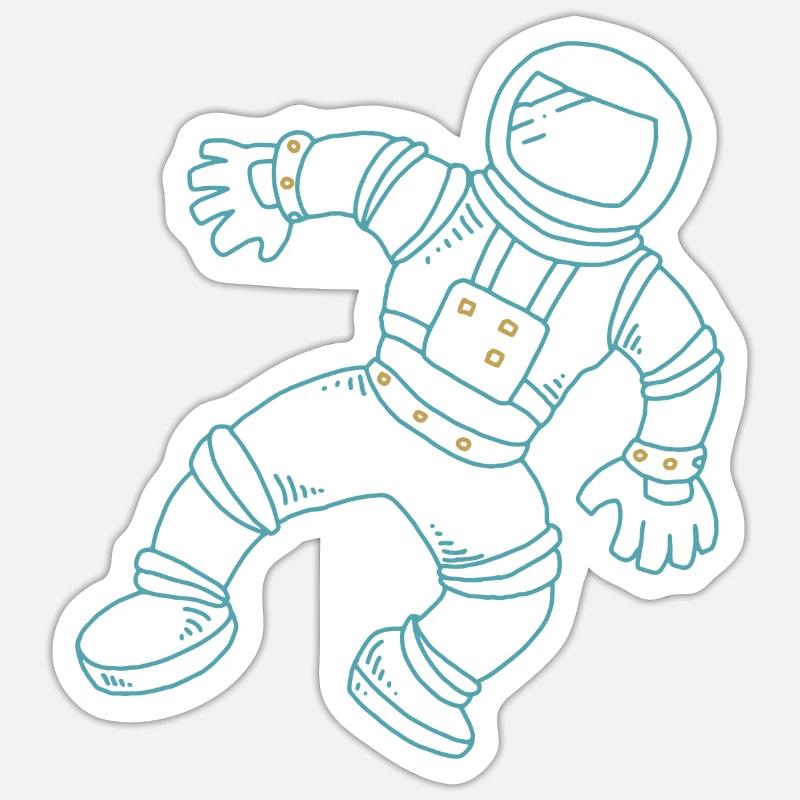 astronaut Sticker size S (10 x 10 cm)