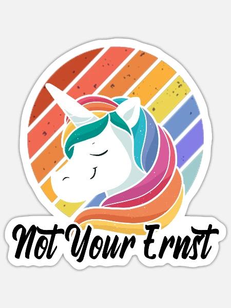 Denglisch lustige Sprüche Witzige Sprüche - Sticker Größe S (10 x 10 cm) - Mattweiß