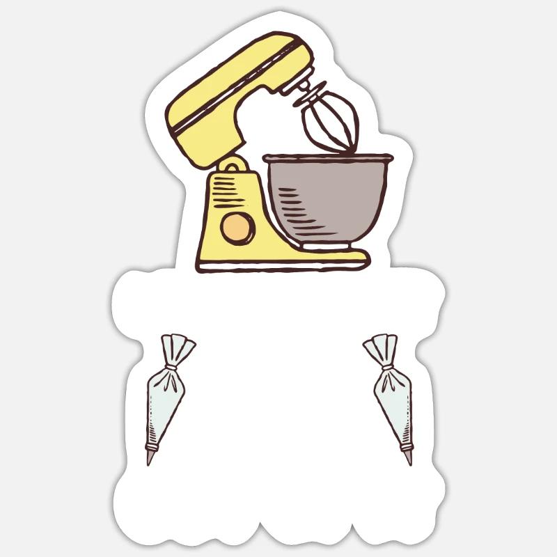 Baker Baking Pastry Chef Sticker size S (10 x 10 cm)
