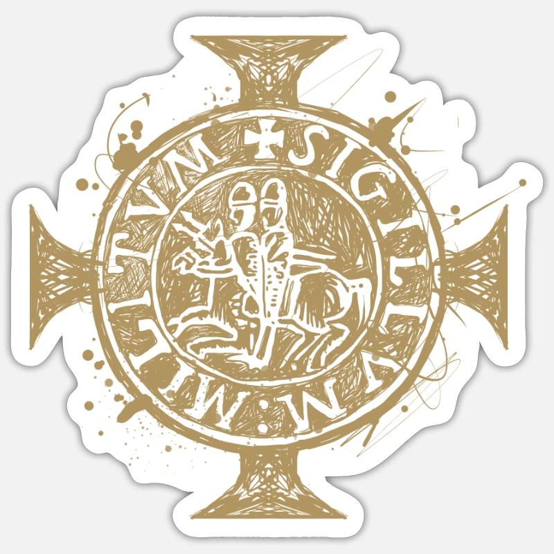 Ritter Temaplar Geschenk Sticker Größe S (10 x 10 cm)