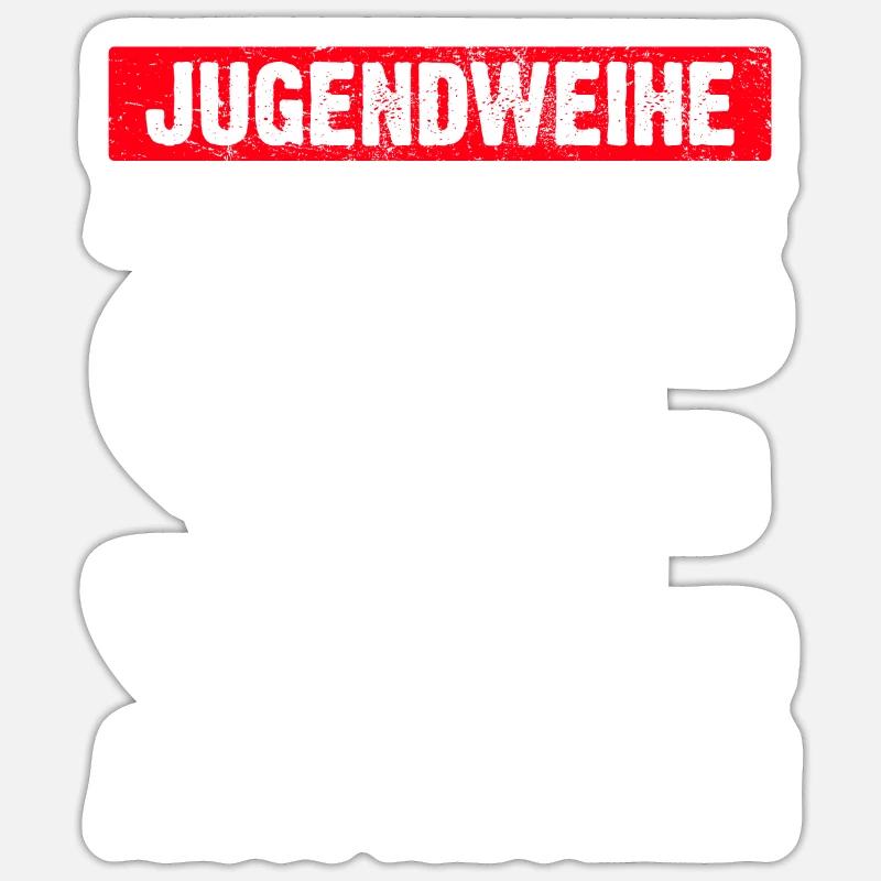 Jugendweihe Geschenkidee Sticker Größe S (10 x 10 cm)