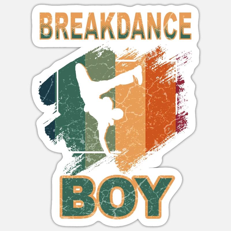 Breakdance Young Dancers Breakdancing - Sticker size S (10 x 10 cm) - white matte