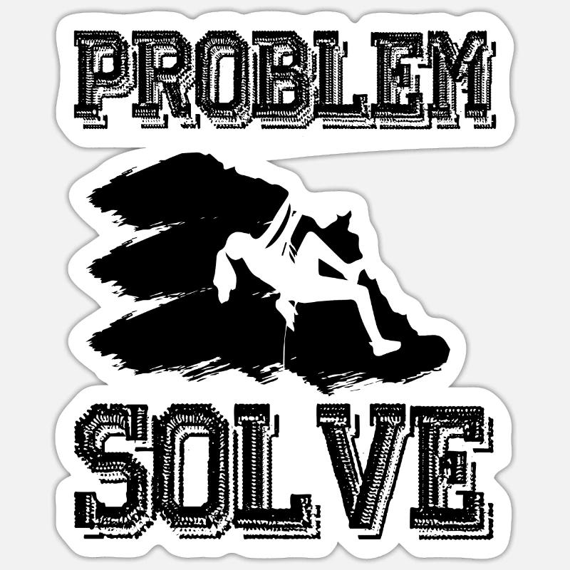 bloc bloc - Sticker taille S (10 x 10 cm) - blanc mat