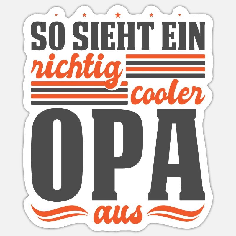 So sieht Bester Opa der Welt Vatertag Loading Ich - Sticker Größe S (10 x 10 cm) - Mattweiß