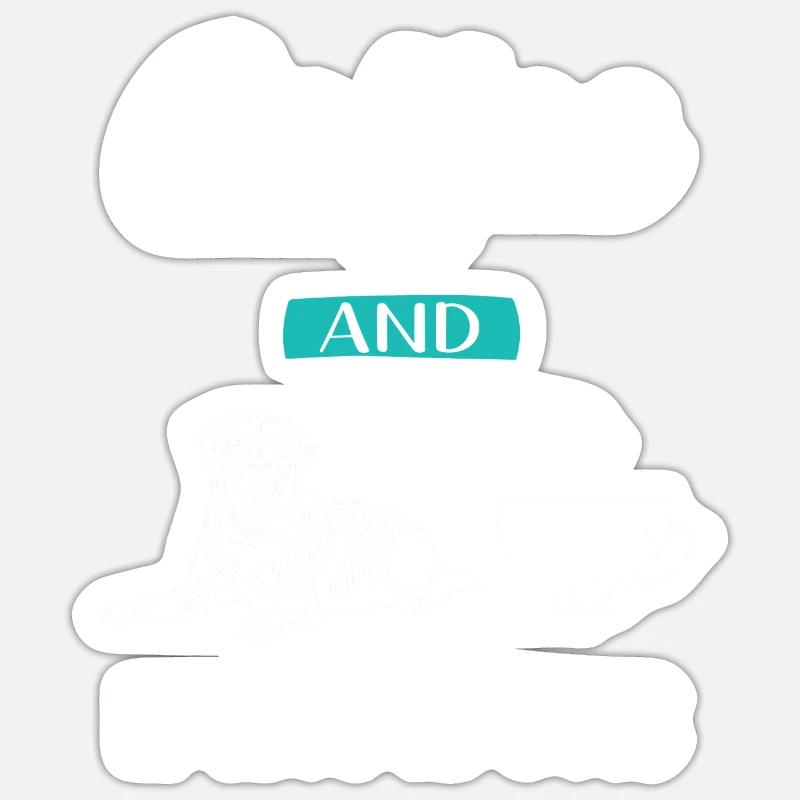 Labrador - Sticker taille S (10 x 10 cm) - blanc mat