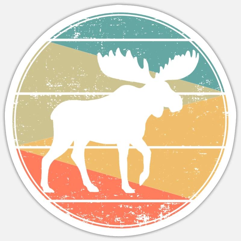 Élan - Sticker taille S (10 x 10 cm) - blanc mat