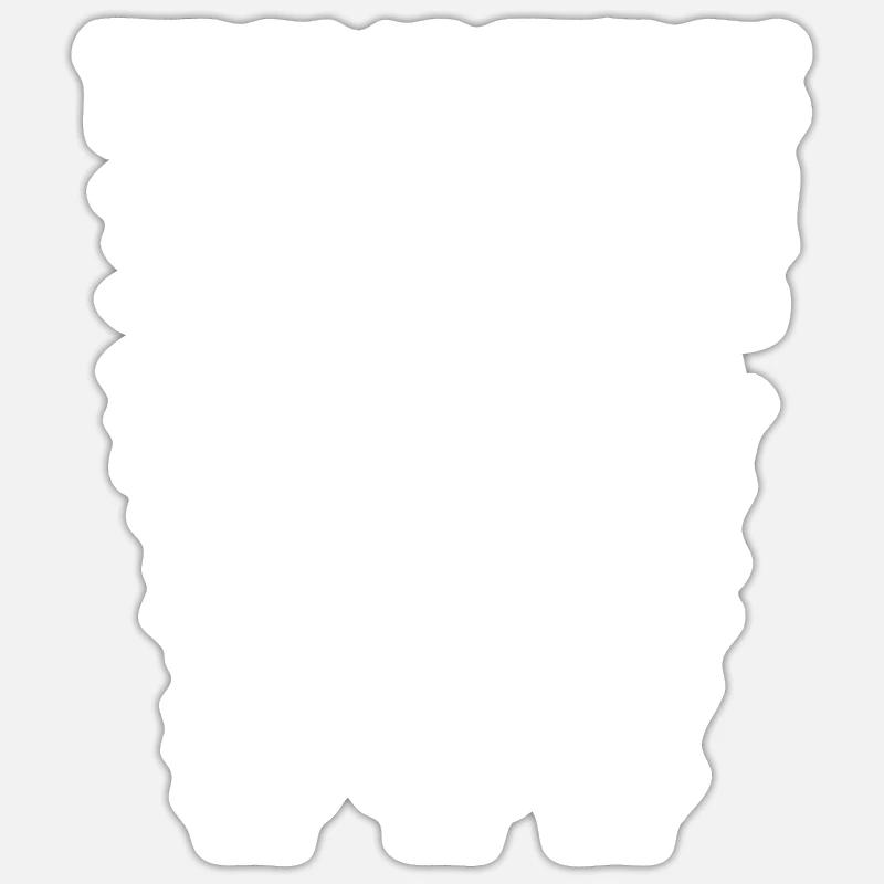 types de requins - Sticker taille S (10 x 10 cm) - blanc mat