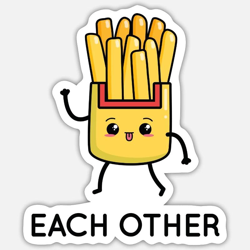 Made For Each Other - Sticker Größe S (10 x 10 cm) - Mattweiß