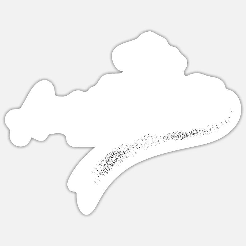 The Augsburger - Sticker Größe S (10 x 10 cm) - Mattweiß