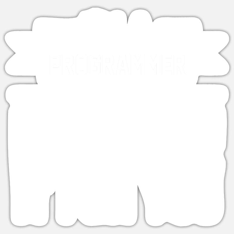 Programmer Programmer Programming Geschenk Sticker Größe S (10 x 10 cm)