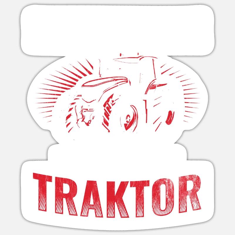 Traktor Bauer Sticker Größe S (10 x 10 cm)