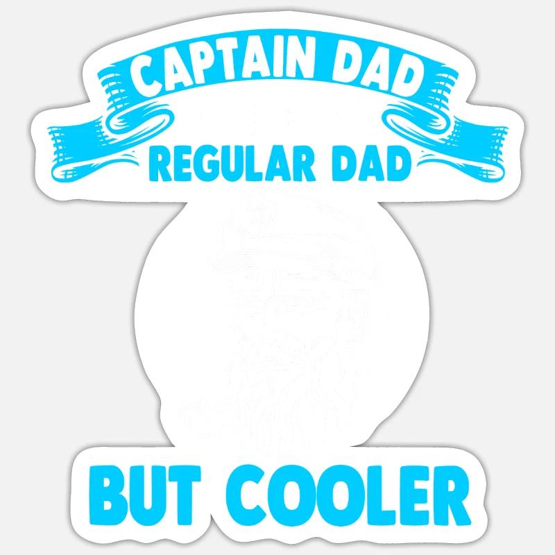 Capitaine bateau propriétaire bateau bateau - Sticker taille S (10 x 10 cm) - blanc mat