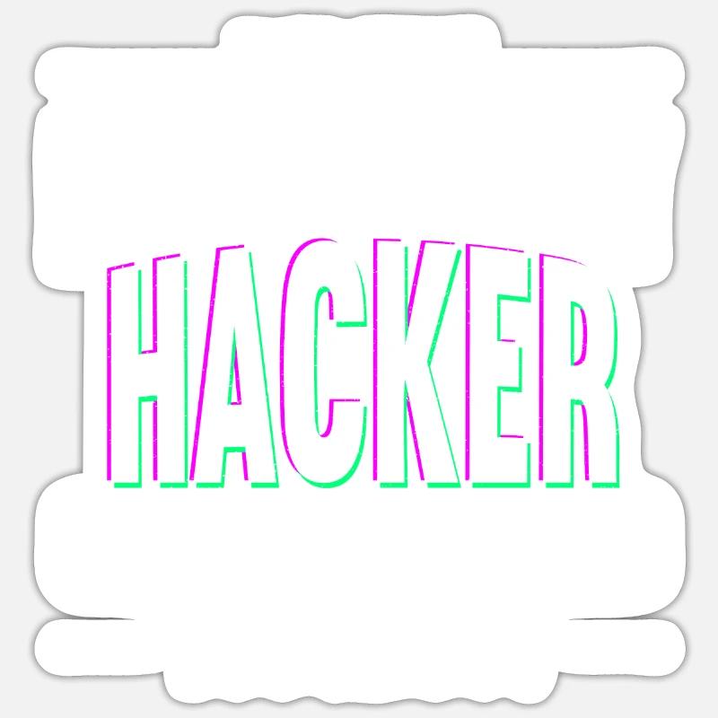 I'm The Psychotic Security Hacker Computer Hacking Sticker size S (10 x 10 cm)