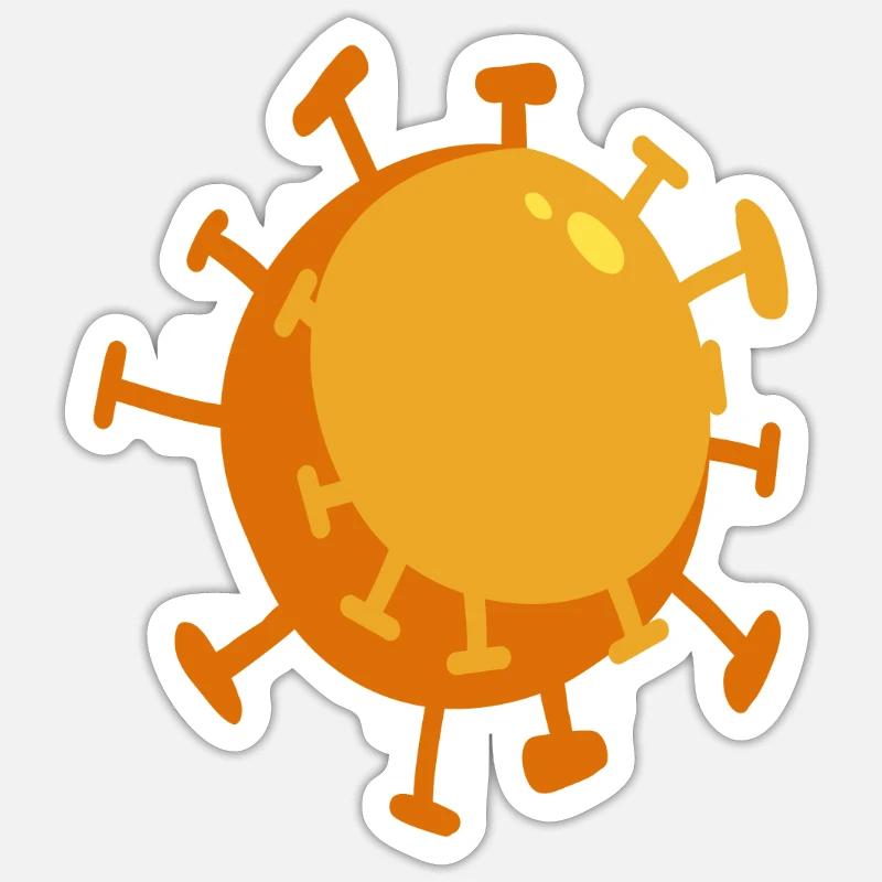 Corona Virus Pattern Pandemic Sticker size S (10 x 10 cm)