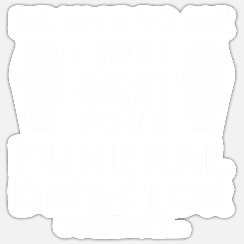 Undertaker funeral morgue Undertaker Sticker size S (10 x 10 cm)