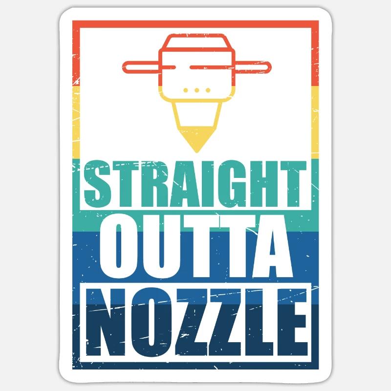 3d Druck Drucker 3d Printer Printing Geschenk Sticker Größe S (10 x 10 cm)