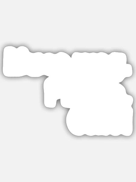Muss Weg Pferde Ciao - Sticker Größe S (10 x 10 cm) - Mattweiß