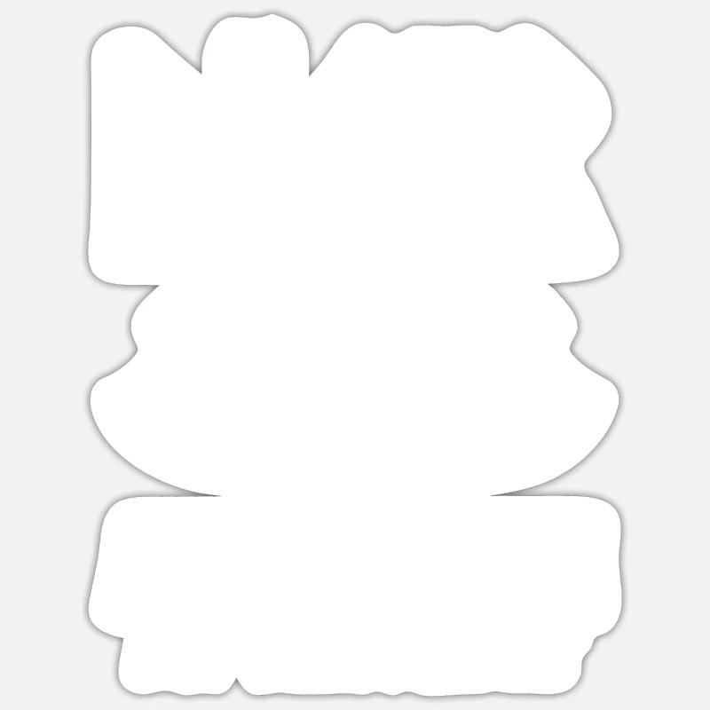 Wikinger Thor - Sticker Größe S (10 x 10 cm) - Mattweiß