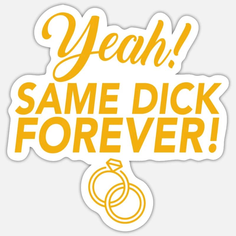 JGA Youngsters Farewell Same Dick Forever Sticker size S (10 x 10 cm)