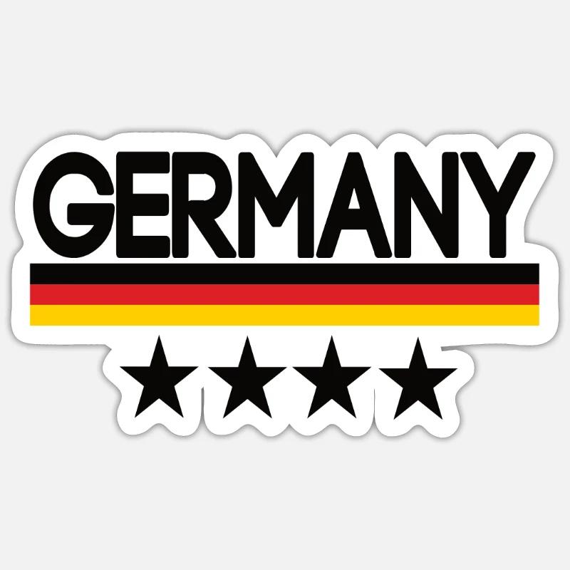 Germany - Sticker taille S (10 x 10 cm) - blanc mat