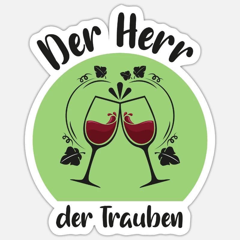 Winzer Weinbauer Sticker Größe S (10 x 10 cm)