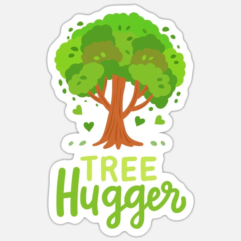Baum Wald Baumpfleger Sticker Größe S (10 x 10 cm)