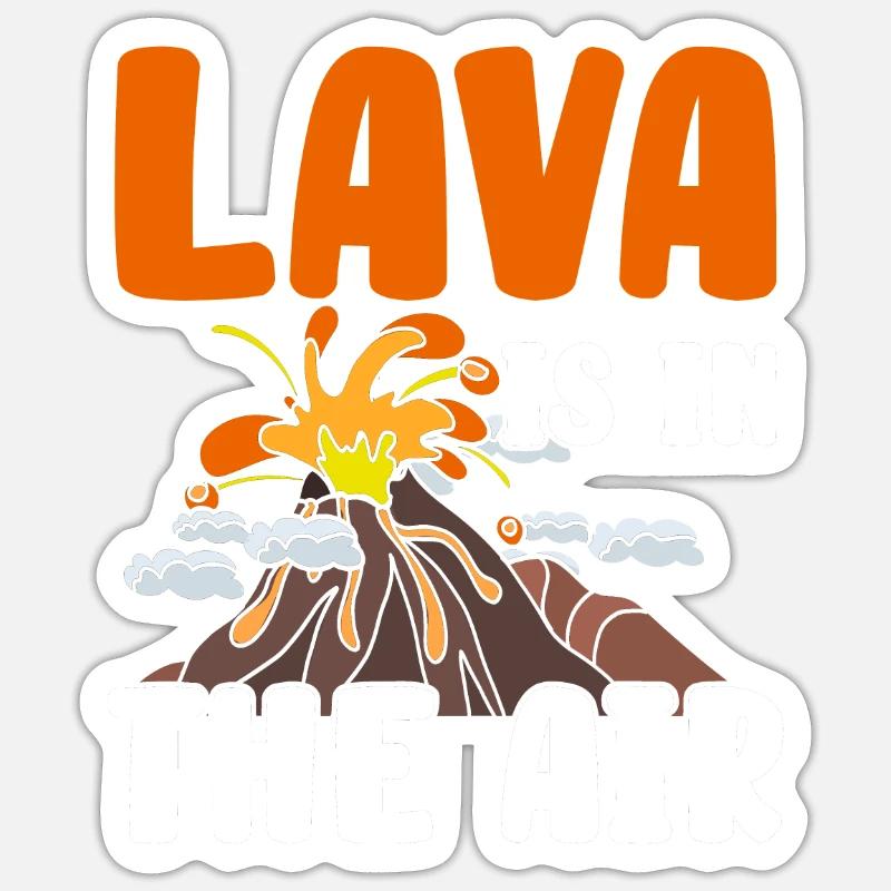 Vulkan Sticker Größe S (10 x 10 cm)