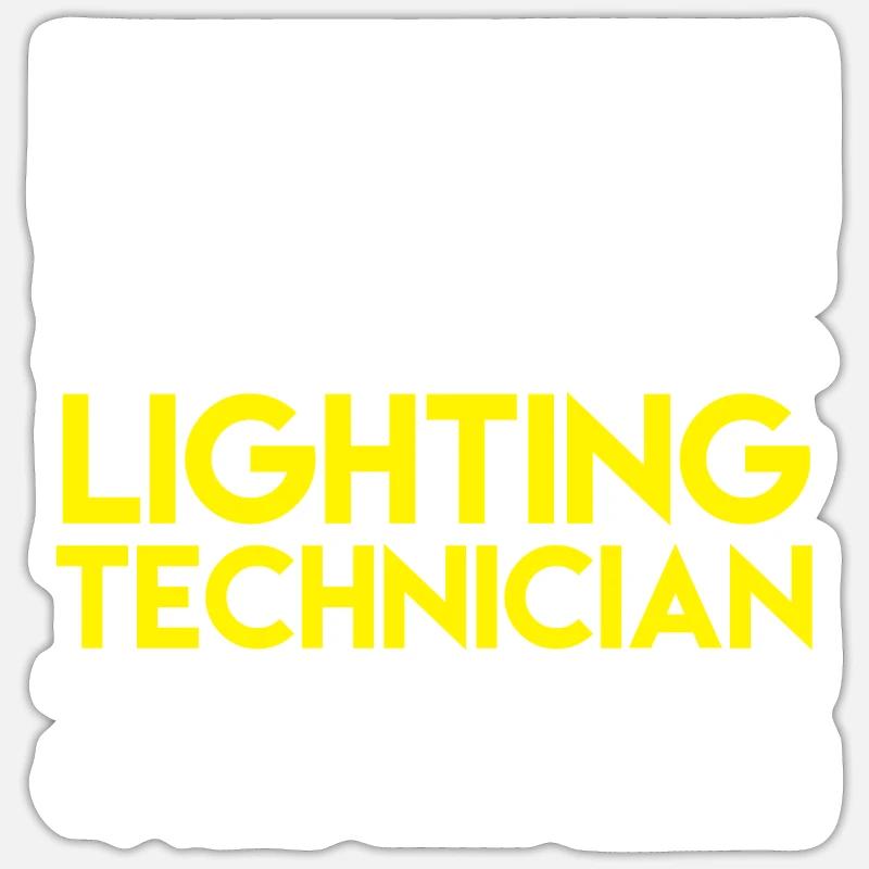 Licht Techniker Sticker Größe S (10 x 10 cm)