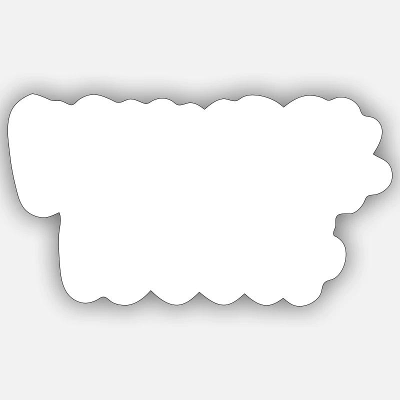 Redneck Logger - Sticker taille S (10 x 10 cm) - blanc mat